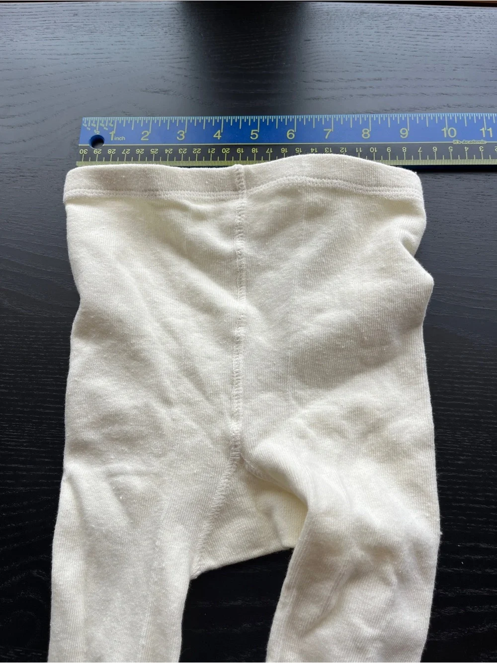 Cream Knit Tights Leggings Stockings Size 12-14 Off White